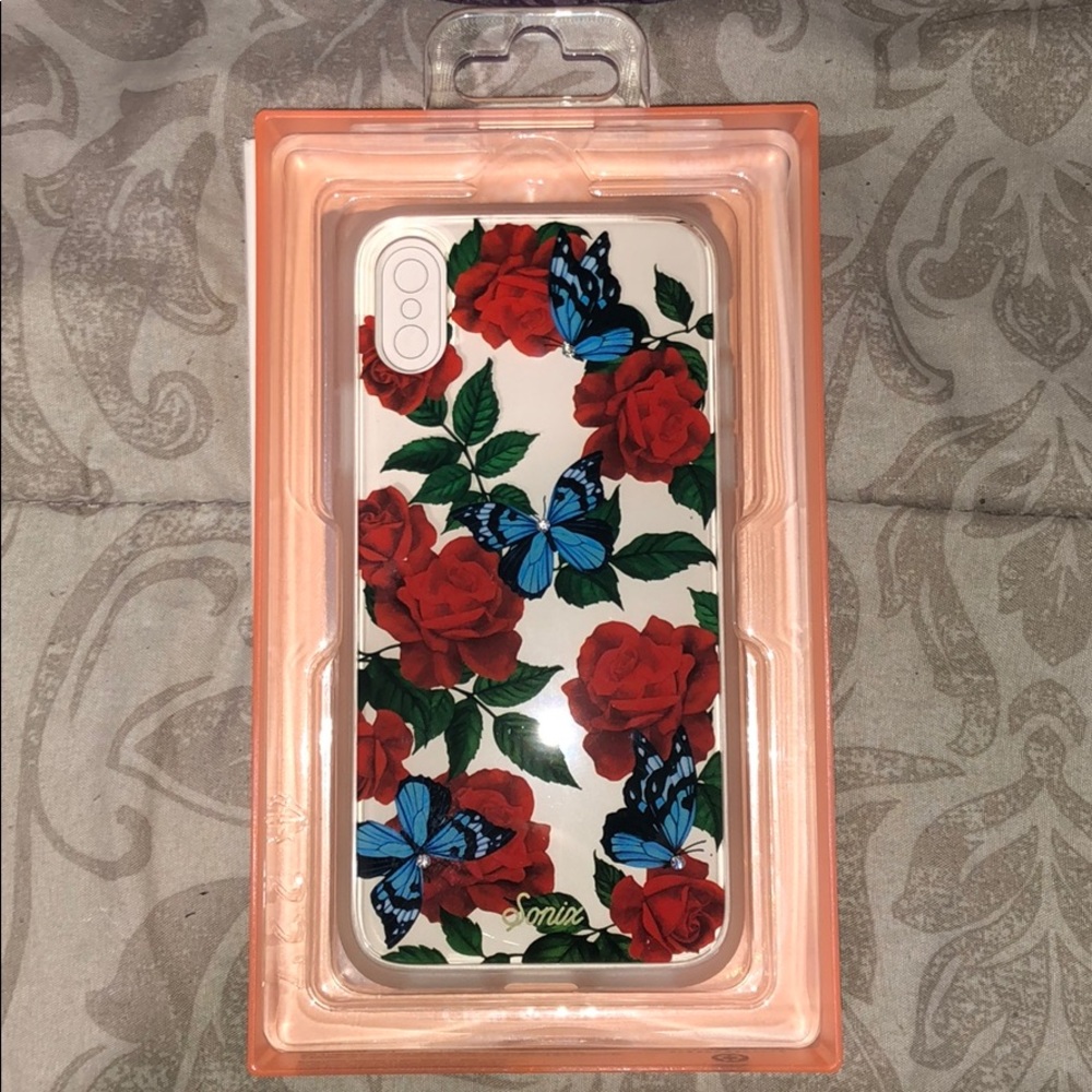 NIB.Sonix rosebutterfly iphone X/XS phone case🌹🦋